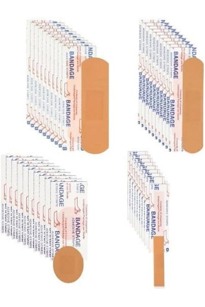 ECVV Variety Bandages 100 Pieces Assorted Sizes Fingertip Bandages Waterproof...