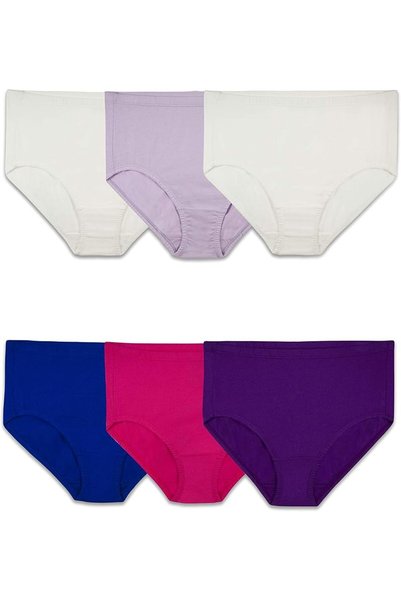 Fruit of the loom ملابس داخلية نسائية مرنة من فيت فور مي، حزمة متعددة من المل...