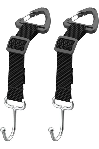 Arabest Heavy Duty Car Seat Headrest Hooks,2 Pack Adjustable Stainless Steel ...