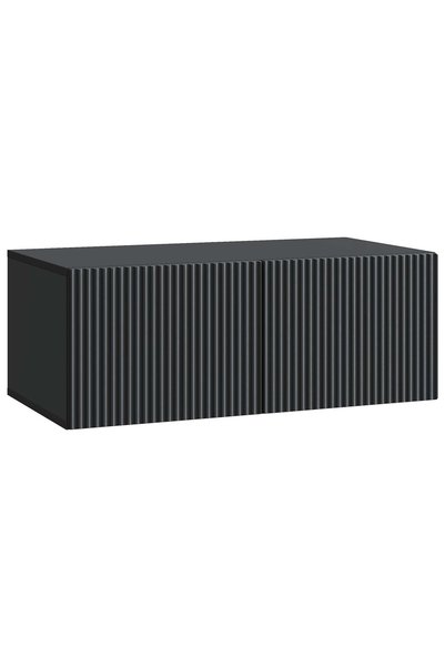 Generic Brand vidaXL Oglindă TV montată pe perete 78,5 x 41 x 30 cm Negru