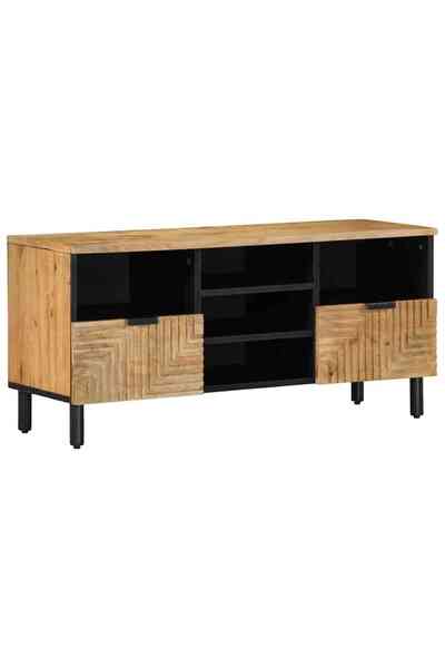 vidaxl Dulap TV maro 100x33x46 cm lemn masiv de mango