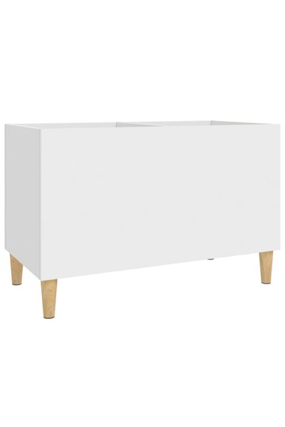 vidaxl Dulap de discuri, alb, 74,5x38x48 cm, lemn prelucrat