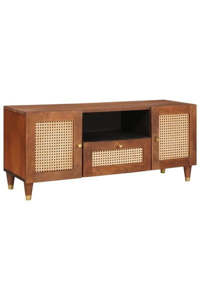 vidaxl Cabinet TV Maro 105 x 33,5 x 46 cm Lemn de mango solid