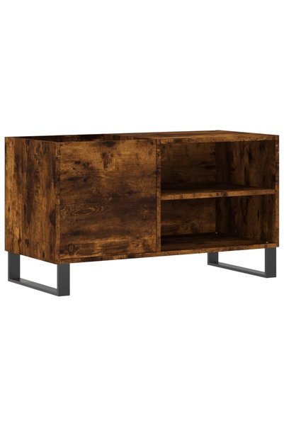 vidaxl Dulap pentru discuri stejar afumat 85x38x48 cm lemn prelucrat