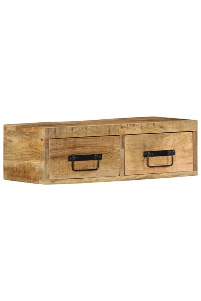 vidaxl Dulap TV montat pe perete 60x30x19 cm, lemn masiv de mango brut
