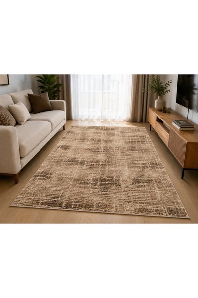 DeltaDesign Covor Living/Dormitor, Model Mondo 74GBE, Crem/Maro