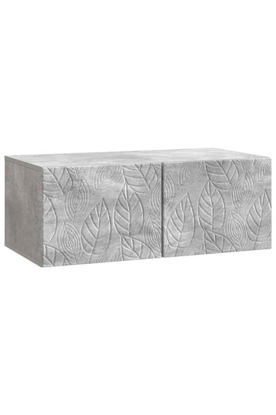 Generic Brand vidaXL Oglindă TV montată pe perete 78,5 x 31 cm Gri Beton