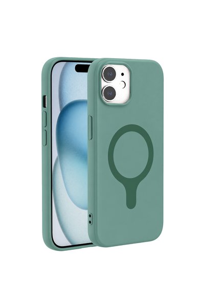 Bezos Joko apple iphone 12 z silicone magsafe cover - green