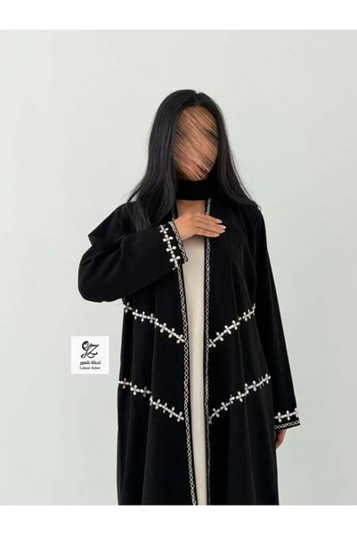 Generic Brand Abaya Dima with Crepe and Andonese Fabric with Soft Embroidery.