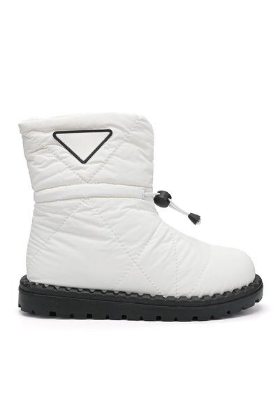 Tmall Women's boots, textile fabric, fur-lined, CD1031, White