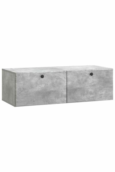 Generic Brand vidaXL Oglindă TV montată pe perete 98 x 41 x 30 cm Gri Beton
