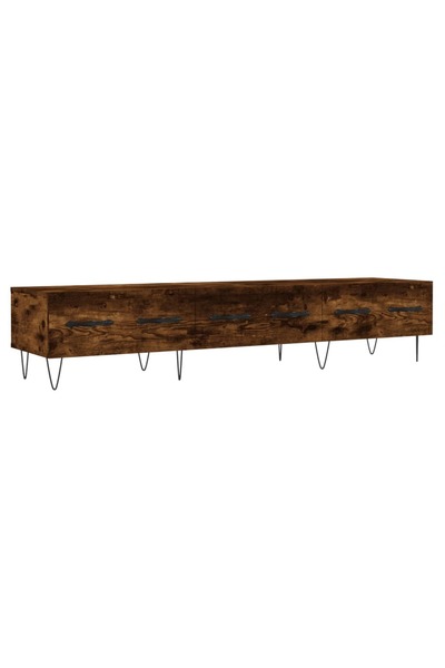 Generic Brand vidaXL Dulap TV, stejar fumuriu, 150x36x30 cm, lemn prelucrat