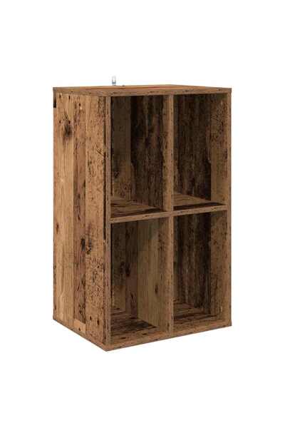 vidaxl Dulap pentru discuri de vinil Lemn vechi 44,5 x 36,5 x 74,5 cm