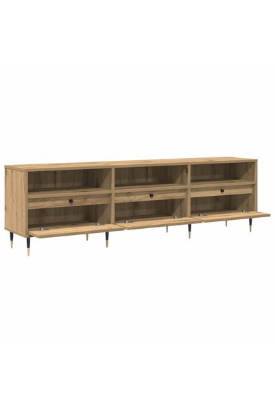 Generic Brand vidaXL Cabinet TV 150 x 30 x 45 cm Stejar Artizanal Lemn prelucrat