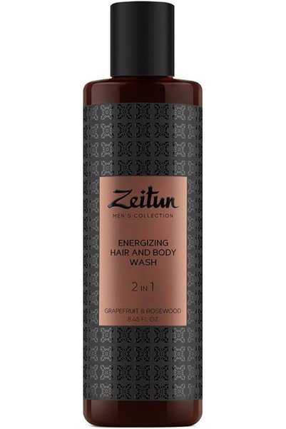 Zeitun Natural Men's Natural Body Wash and Shampoo 2 in 1 | with Grapefruit a...