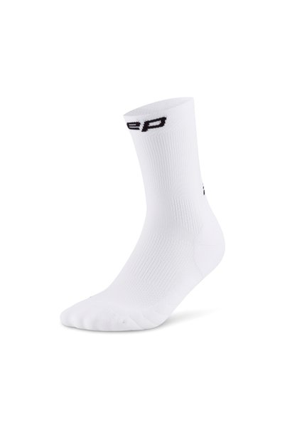 Cep Șosete compresie alergare Run 5.0 Mid Cut - albe | femei