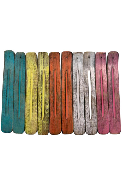 LCA Set 7 x Suport Lemn Color pentru Betisoare Parfumate