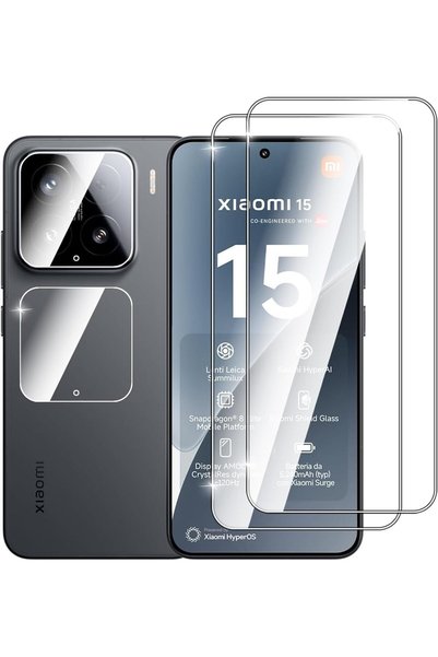 Generic [2+2 Pack] Screen Protector for Xiaomi 15 5G with Camera Lens Protect...