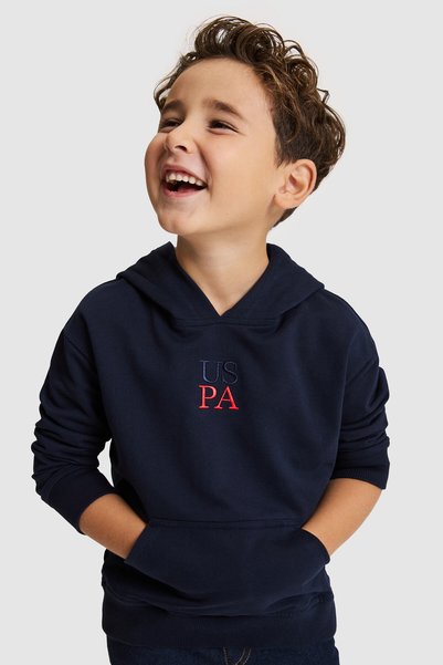 U.S. Polo Assn. سويت شيرت للأولاد باللون الأزرق الداكن 50333345-VR033