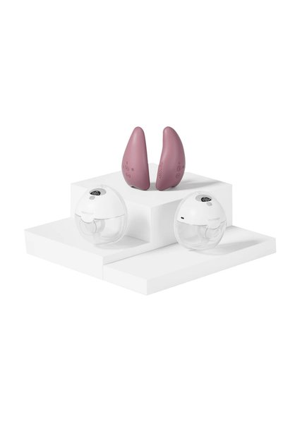 Momcozy Double M5 Breast Pump And Double Breast Massager - Grey - 2 Pc Set