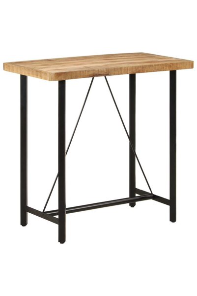 vidaxl Masă de bar, 110x55x107 cm, lemn masiv de mango și fier