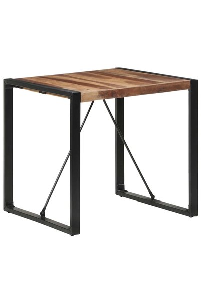 vidaxl Masă de bucătărie, 80x80x75 cm, lemn masiv