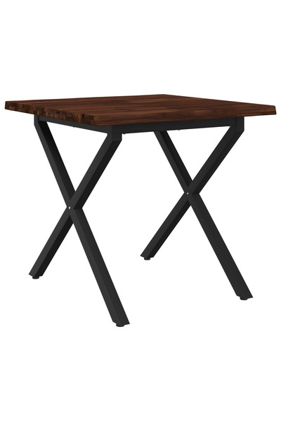 vidaxl Masa de dining cu margine vie 60 x 55 x 75 cm