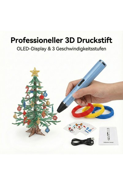 GENERAL Stilou 3D Profesional, cu Ecran OLED, 3 Trepte de Viteză, Control Dig...