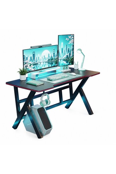 Muvu Birou negru pentru gamer, 120 cm – un spațiu confortabil și modern/moder...