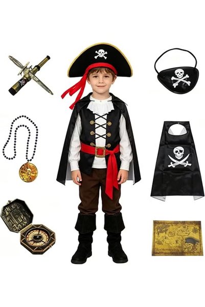 TAPIT Halloween Pirate Accessories Set Pirate Costume Accessories 8 PCS | Hal...