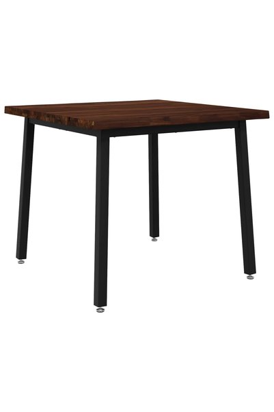 vidaxl Masa de dining cu margine vie 90 x 90 x 75 cm