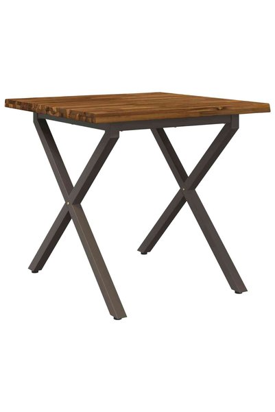 vidaxl Masa de dining cu margine vie 80 x 80 x 75 cm