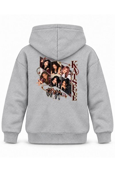SVART WEAR Katseye Box Opening Stage Printed Children's Hooded Sweatshirt