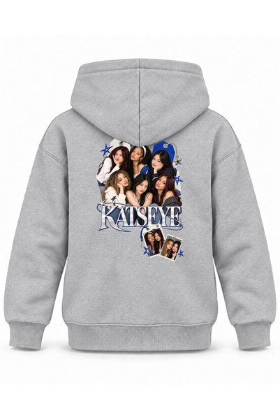 SVART WEAR Katseye Display Case Label Editorial Printed Children's Hooded Swe...