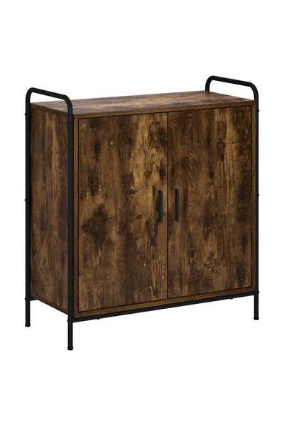 vidaxl Bufet Stejar fumuriu 97 x 33 x 81 cm Lemn prelucrat