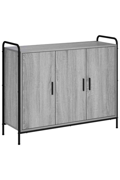 vidaxl Bufet Sonoma gri 97 x 33 x 81 cm Lemn prelucrat