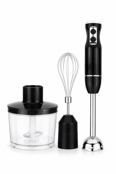 LAC 3-in-1 Immersion Hand Blender Set, Black 2-Speed Electric Hand Stick Mixe...