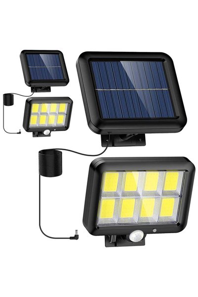 Generic Brand Lampă Solară LED COB GL-8 pentru Exterior, 260 LM, 8 LED-uri, S...