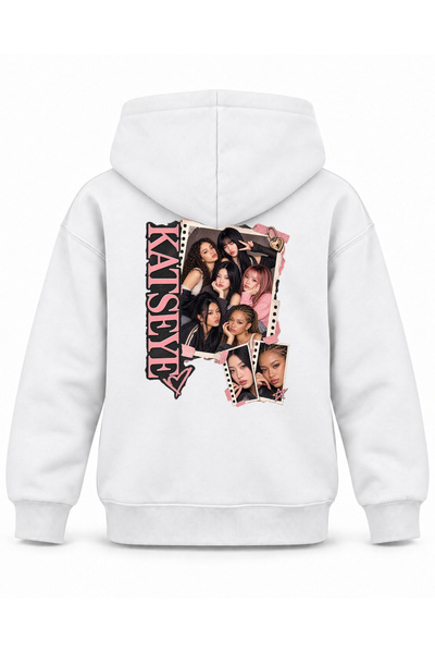 SVART WEAR Katseye Locked Diary Editorial Printed Children's Hooded Sweatshirt