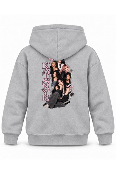 SVART WEAR Katseye Pearl Ring Archive Printed Children's Hooded Sweatshirt