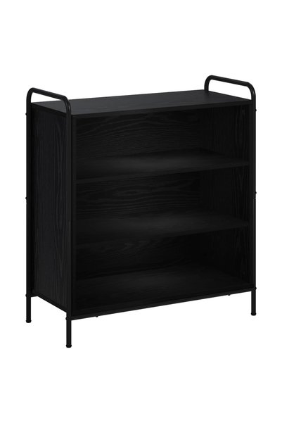 vidaxl Bufet Stejar Negru 97 x 33 x 81 cm Lemn prelucrat