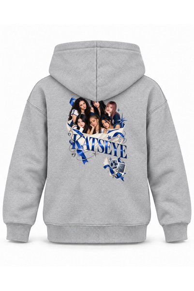 SVART WEAR Katseye Photo Envelope Editorial Printed Children's Hooded Sweatshirt