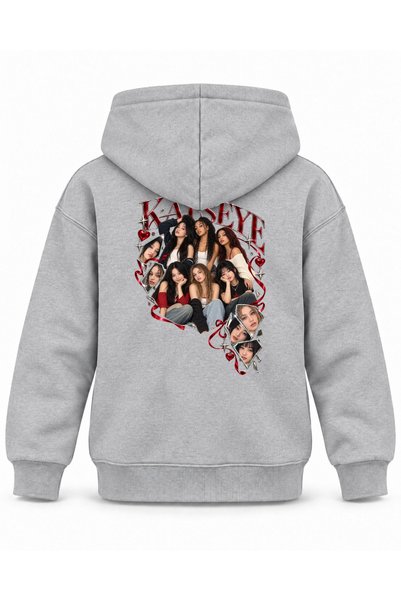 SVART WEAR Katseye Mirror Pieces Editorial Printed Children's Hooded Sweatshirt