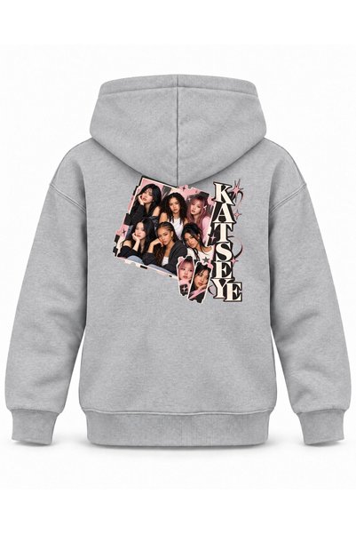 SVART WEAR Katseye Ticket Flow Editorial Printed Children's Hooded Sweatshirt