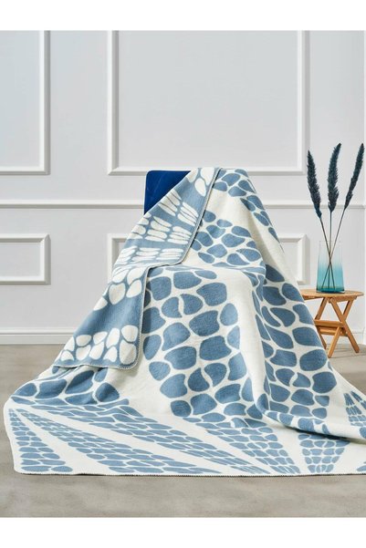 Karo Patura din bumbac acrilic 150x200 2138/3 Cuvertura de pat geometrica cri...