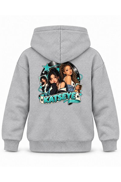 SVART WEAR Katseye Pickup Truck Circle Character Printed Children's Hooded Sw...