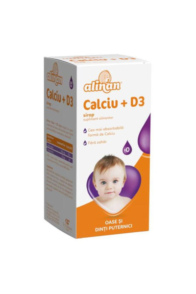 Fiterman Pharma Сироп Алина за здрави кости и зъби с Калций + D3 - Фитерман Ф...