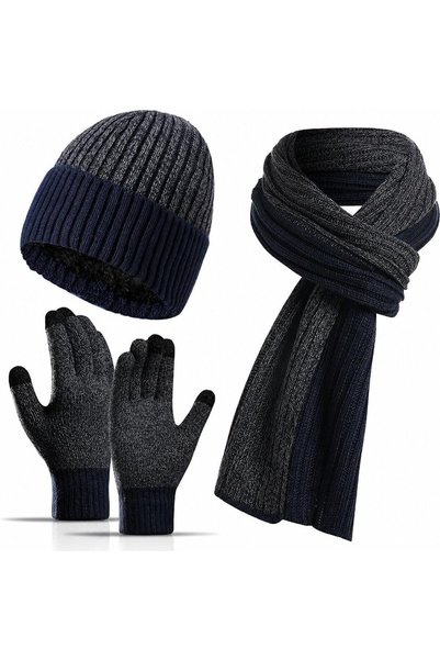 BananaHome Winter Beanie Hat Scarf Gloves 3Pcs Set for Men Womens Thermal Ski...