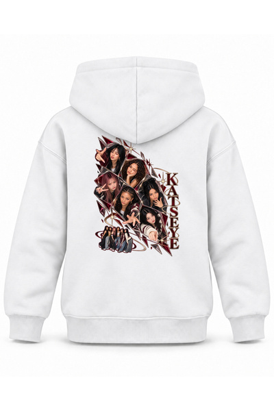 SVART WEAR سويت شيرت بقلنسوة للأطفال مطبوع عليه شكل كريستال بريزم من KATSEYE