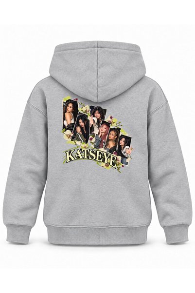 SVART WEAR Katseye Flower Press Stage Printed Children's Hooded Sweatshirt